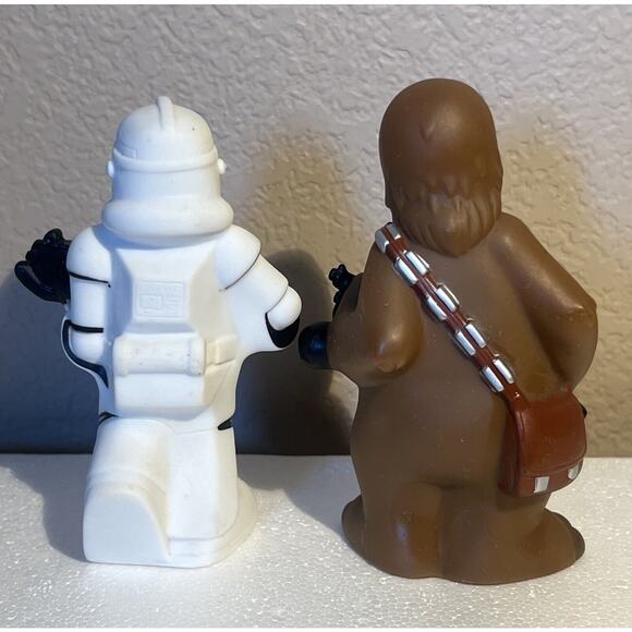 2008 Star Wars Rubber Bath Toys Complete Set of 7 Characters With Tote Disney - Picture 3 of 11